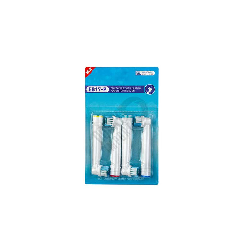 Końcówki zamienniki Precision Clean EB17P do szczoteczek Oral-B 1 blister (4 szt.)