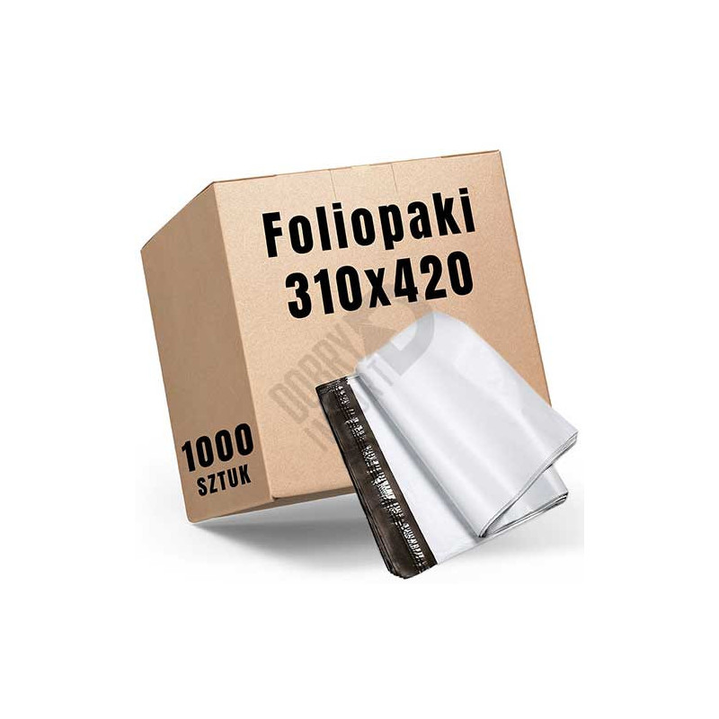 Foliopaki kurierskie białe A3 310 x 420 mm 1000 szt.