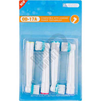 Końcówki zamienniki Ortho OD17A do szczoteczek Oral-B 1 blister (4 szt.)