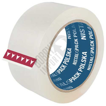 Taśma pakowa przezroczysta akryl 48mm 90m 100y 1 ROLKA