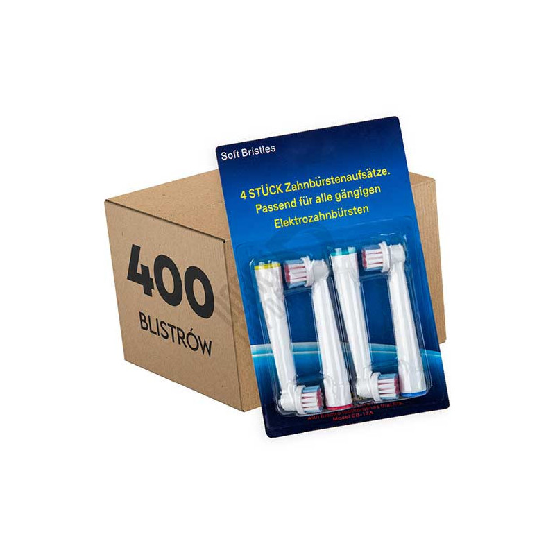 Końcówki zamienniki Precision For Kids EB17A do szczoteczek Oral-B karton 400 blistrów