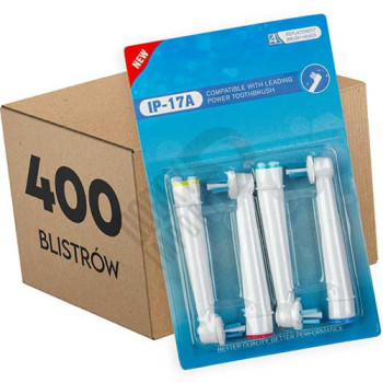 Końcówki zamienniki Interspace IP17A do szczoteczek Oral-B karton 400 blistrów