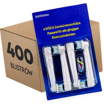 Końcówki zamienniki Precision Clean SB17A do szczoteczek Oral-B karton 400 blistrów